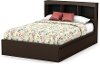3159079 Chocolate Brown Full Bookcase Headboard - Step One -2