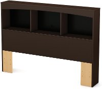 3159079 Chocolate Brown Full Size Bookcase Headboard - Step One