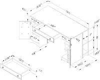 7260727 White Craft Table with Storage - Artwork -5