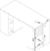 7260727 White Craft Table with Storage - Artwork -6