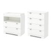 3840A2 White Changing Table & 4- Drawer Chest - Reevo -2