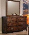 Rustic Classic Brown 4 Piece Twin Bedroom Set - Jessie-2
