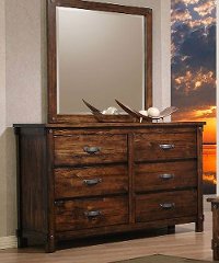 Rustic Classic Brown 4 Piece Twin Bedroom Set - Jessie-2