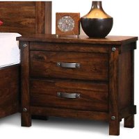 Rustic Classic Brown 4 Piece Twin Bedroom Set - Jessie-3