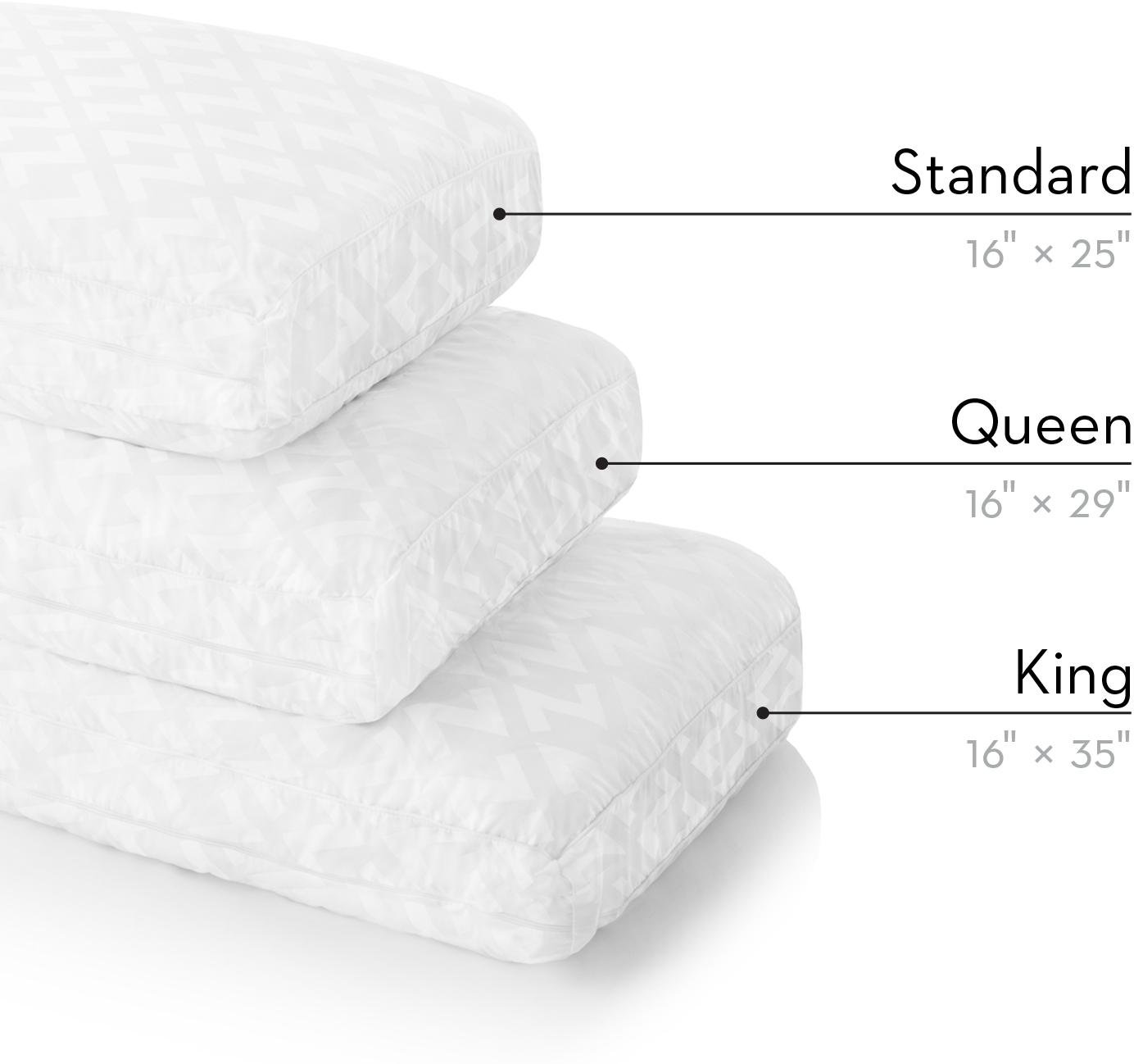 ZZQQLPCOGF Gel Infused Dough Memory Foam Core Queen Pillow - Z Convolution Pillow-5