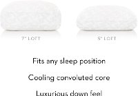 ZZQQLPCOGF Gel Infused Dough Memory Foam Core Queen Pillow - Z Convolution Pillow-6