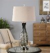 Translucent Charcoal Gray Glass Table Lamp-2