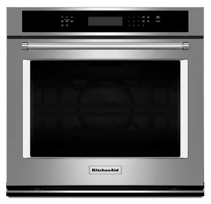 KOSE500ESS KitchenAid 30 Inch Single Wall Oven with Convection - 5.0 cu.ft. Stainless Steel-1