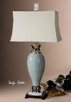 Crackled Blue Ceramic Table Lamp-2