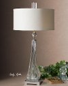 Twisted Glass Base Table Lamp-2