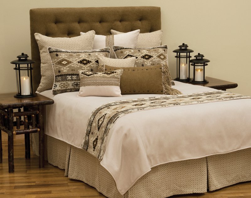 Earthy Tone Reversible King Coverlet Mountain Storm Rc Willey