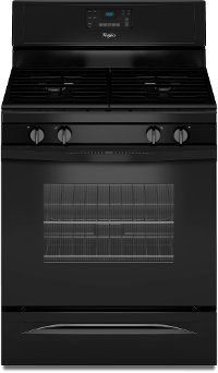 WFG515S0EB Whirlpool Gas Range - 5.0 cu. ft. Black