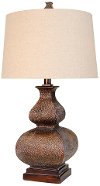 Subtle Golden Table Lamp with White Wash Finish