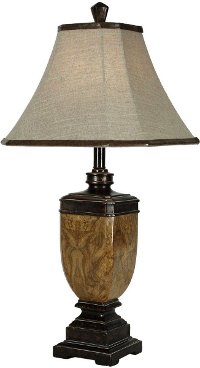 Brown Resin Table Lamp