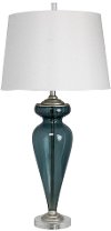 Indigo Plate Glass Table Lamp