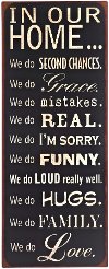 In Our Home Wall Sign