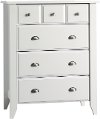 F0470246 Matte White 4-Drawer Chest - Relaxed Traditional -1