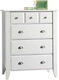 F04702.46 Matte White 4-Drawer Chest - Relaxed Traditional -2