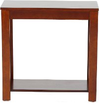 Small Espresso Brown Accent Table - Pierce