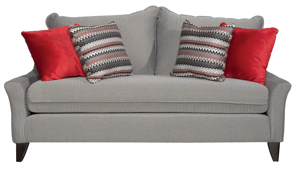 Amber Gray Upholstered Casual Sofa-1