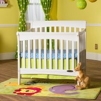 F5620146 Matte White Mini 4-in-1 Convertible Crib - Ashton