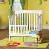 F09714.46 Matte White Toddler Guard Rail for Mini Crib - Ashton