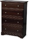 F0130285 Cherry 4-Drawer Chest - Updated Classic-2