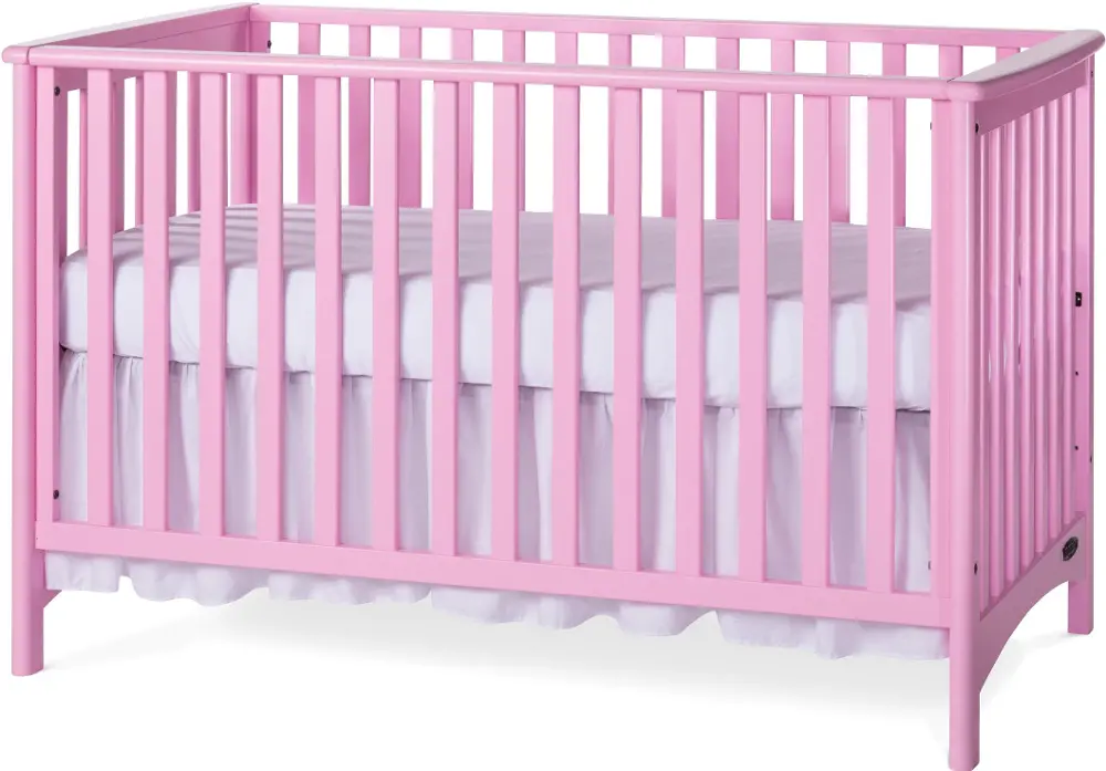 F10031.71 Pink Stationary 3-in-1 Crib - London -1