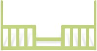 F0952419 Lime Toddler Guard Rail - London