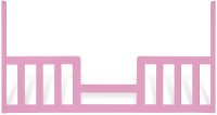 F0952471 Pink Toddler Guard Rail - London