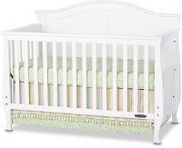 F3100146 Matte White 4-in-1 Convertible Crib - Camden