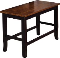 Black and Cherry Counter Dining Bench - Dover