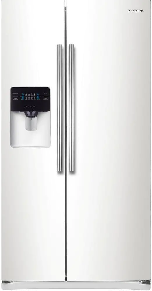 RS25J500DWW Samsung Side-by-Side Refrigerator - 36 Inch White-1