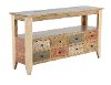 Rustic Pine Sofa Table - Antique-2