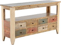 Rustic Pine Sofa Table - Antique-2