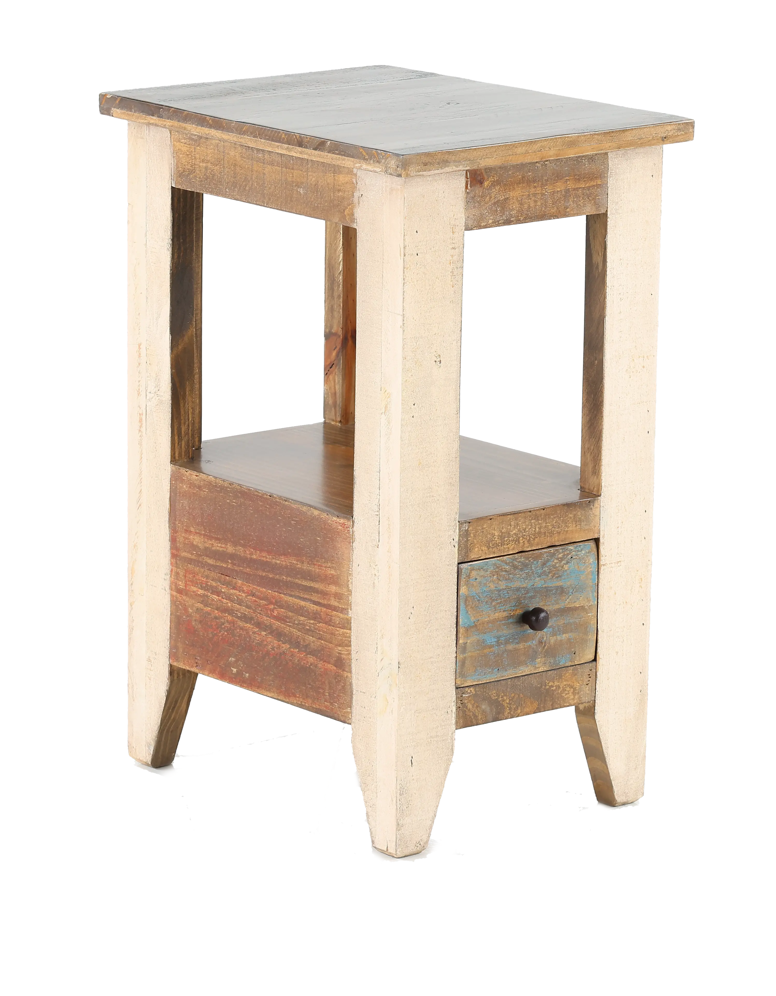 Antique Rustic Side Table-1