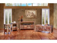 Rustic Side Table - Antique-2