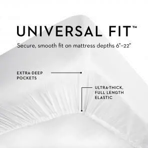 MA03FFWHTS White Full 4 Piece Sheet Set - Woven Tencel-2
