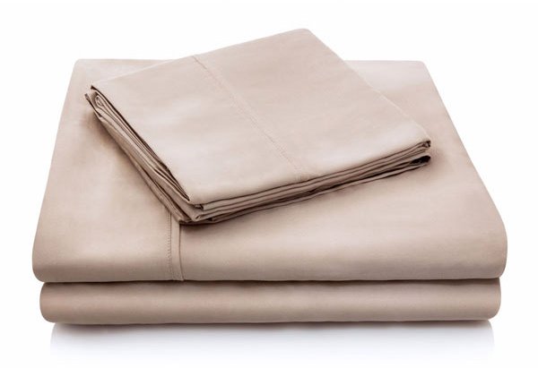 MA03QQECTS Ecru Queen 4 Piece Sheet Set - Woven Tencel-1