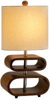 Rhythm Walnut Table Lamp