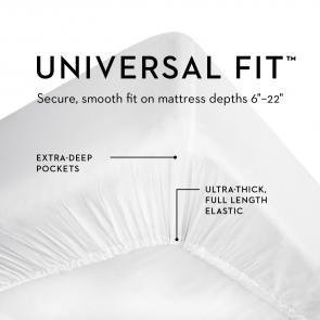 MA03TTWHTS White Twin 3 Piece Sheet Set - Woven Tencel-4