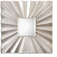 Antiqued Silver Leaf Mirror