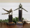 Clearance Assorted Silver-Champagne Gymnast Figure