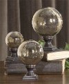 Clearance 7 Inch Copper Glass Globe Finial