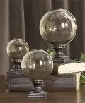 5 Inch Copper Glass Globe Finial