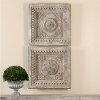 Assorted Aged Ivory Square Plaque