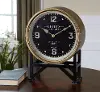 Metal and Brass Table Clock