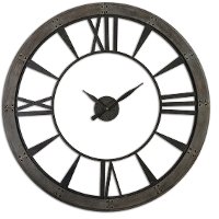 Large 60 Inch Rustic Bronze Wall Clock