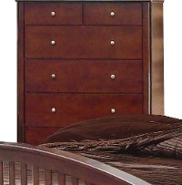 Classic Contemporary Merlot Chest of Drawers - Lawson