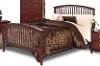 Clearance Contemporary Merlot Queen Bed - Lawson